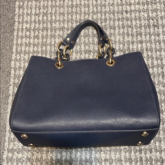 Michael Kors Cynthia Leather Satchel - Picture 1 of 10